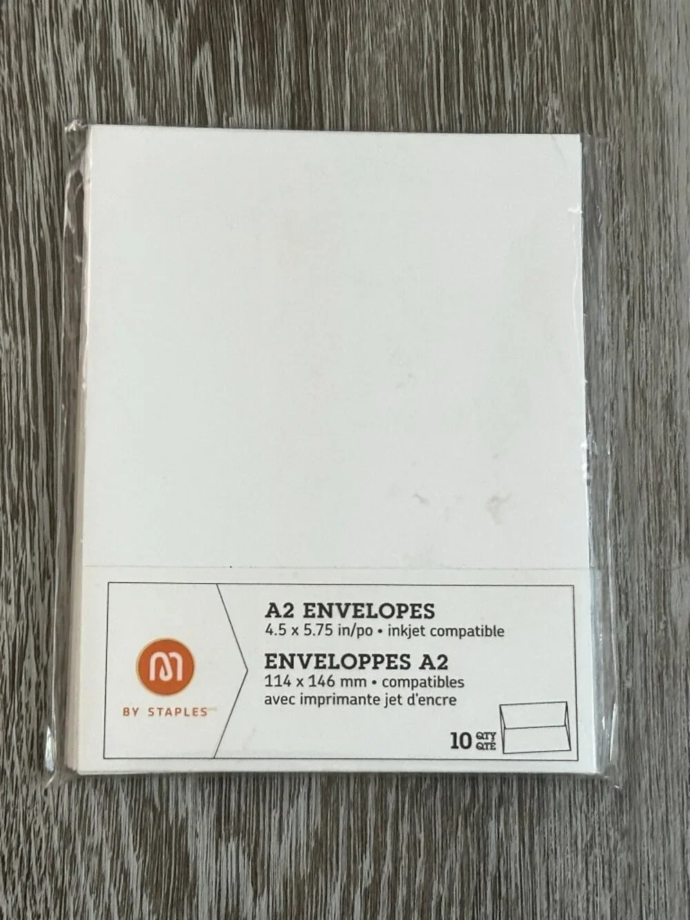 NWT Staples A2 White Envelopes 10 Qty 4.5